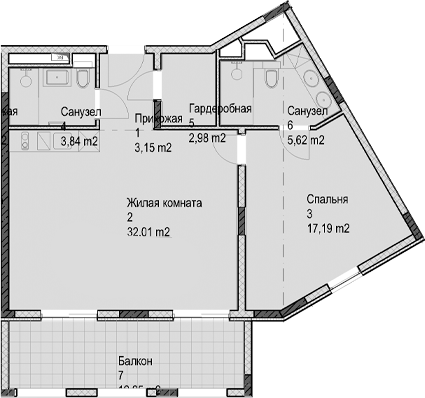 Продается 2-комн. квартира, 64.8 м²
