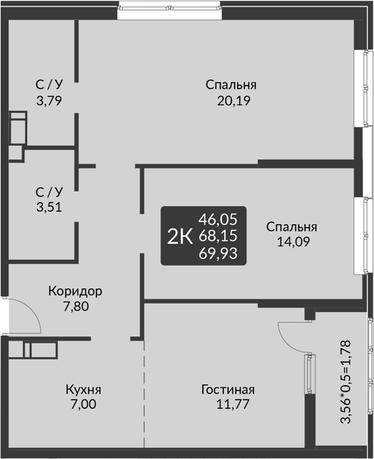 3-комн. На Высоте