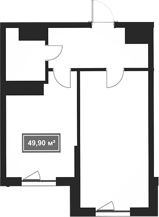 Объект, 49.9 м², 1/8 этаж, ЖК «Гостиничный комплекс Marine Garden 4»