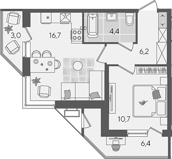 Продается 2-комн. квартира, 38 м²