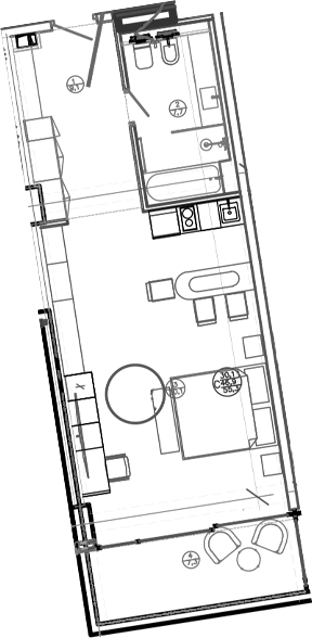 Студия, 46.9 м², 4/8 этаж, ЖК «Mandarin Garden Hotel»