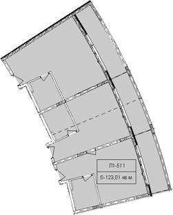 Объект, 123.01 м², 5/6 этаж, ЖК «Гостиничный комплекс Royal Beach Sochi»