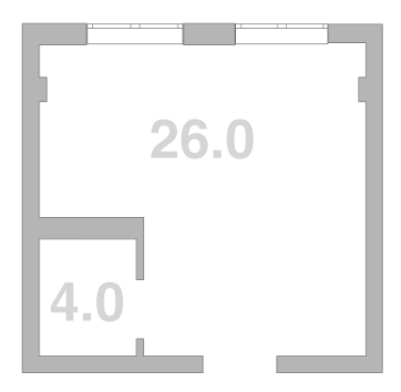 Объект, 30 м², 3/3 этаж, ЖК «Жемчужина Мысхако»