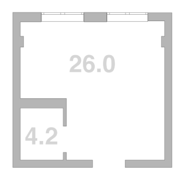 Объект, 30.2 м², 3/3 этаж, ЖК «Жемчужина Мысхако»
