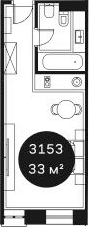 Объект, 78.38 м², 3/4 этаж, ЖК «Резиденция Волна»