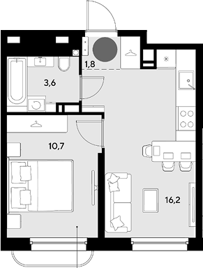 Продается 2-комн. квартира, 32.3 м²