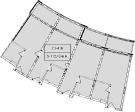 Объект, 112.48 м², 4/6 этаж, ЖК «Гостиничный комплекс Royal Beach Sochi»