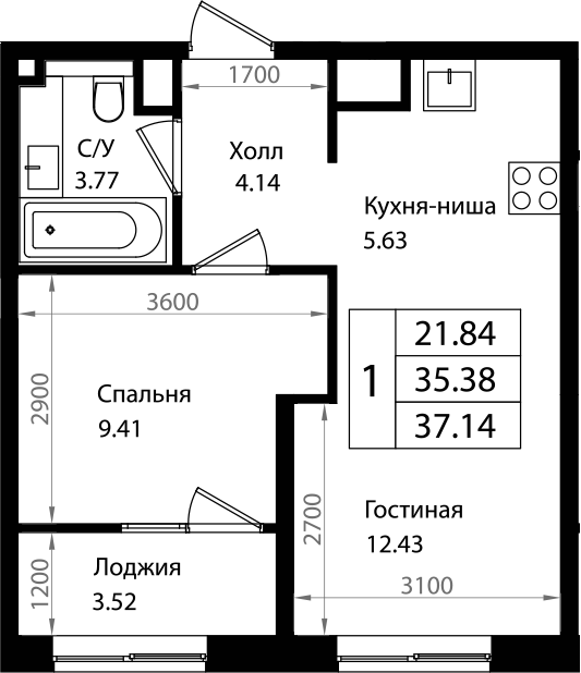 2-комн. Патрики
