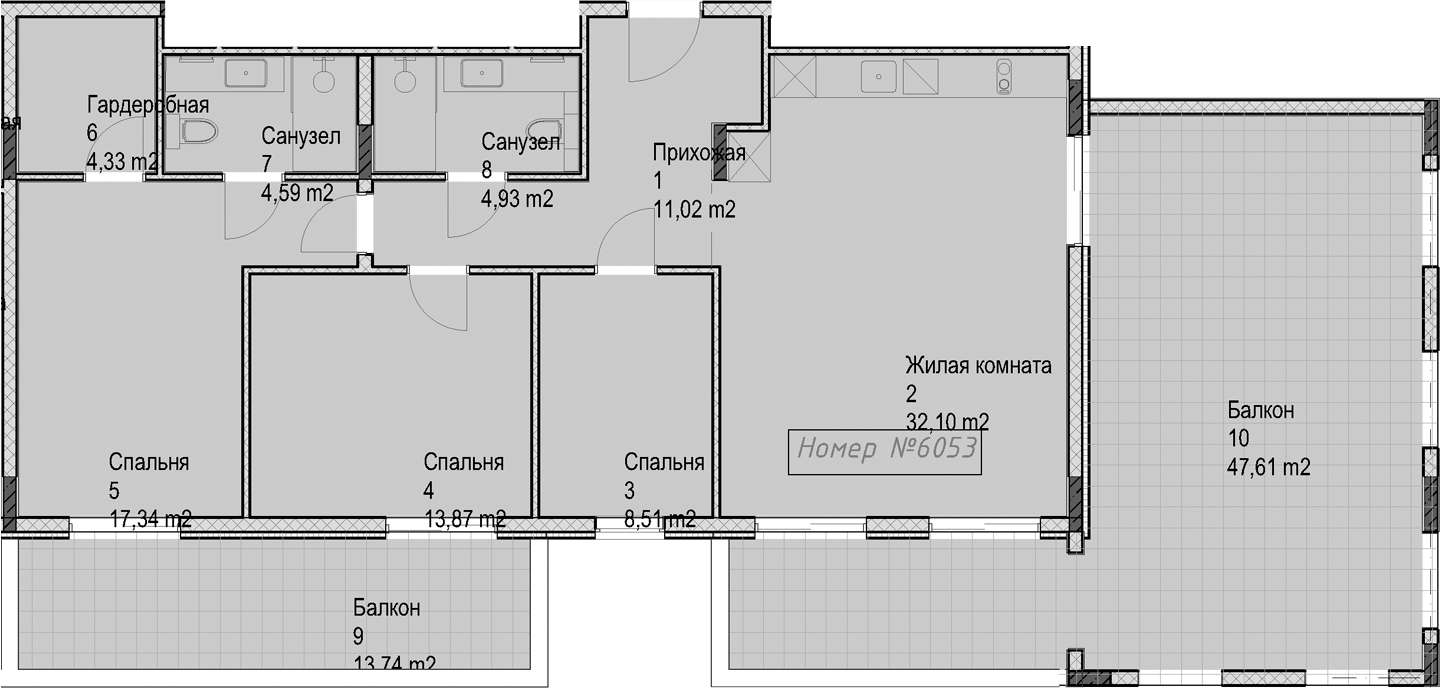 3-комн. Гостиничный комплекс Николай 1