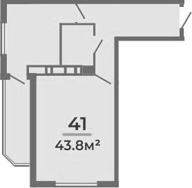 Объект, 38.5 м², 8/9 этаж, ЖК «Мореин»