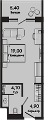 Студия, 28 м², 2/8 этаж, ЖК «Курортный отель Алеан Селект Агой»