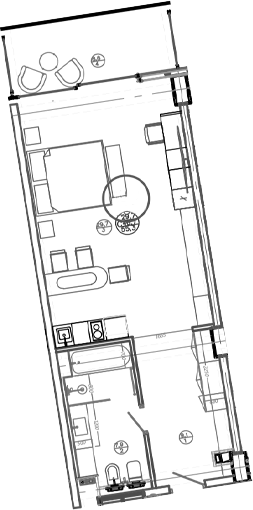 Студия, 46.7 м², 5/8 этаж, ЖК «Mandarin Garden Hotel»