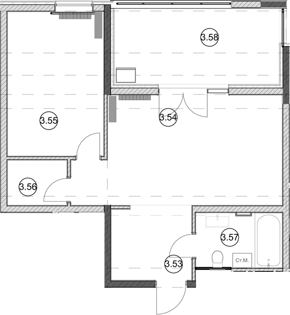 Продается 1-комн. квартира, 46.8 м²