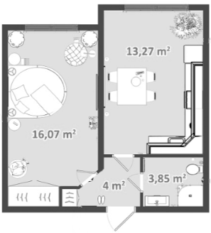 Продается 1-комн. квартира, 37.6 м²