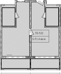 Объект, 51.4 м², 5/8 этаж, ЖК «Гостиничный комплекс Royal Beach Sochi»