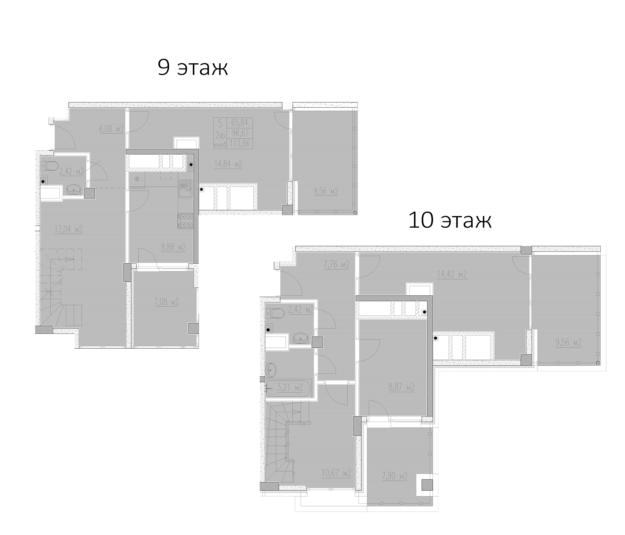 4+ комнаты, 96.61 м², 9/10 этаж, ЖК «Agoy Park Residence by Lavicon»