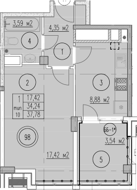 1-комн. Agoy Park Residence by Lavicon