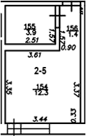 Студия, 17.6 м², 2/4 этаж, ЖК «The Manor»