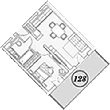 2-комн., 40.8 м², 1/9 этаж, ЖК «ГК Сан Гарден Хотел&СПА»