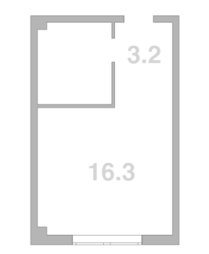 Объект, 19.5 м², 2/2 этаж, ЖК «Жемчужина Мысхако»