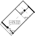 Продается 1-комн. квартира, 27.45 м²