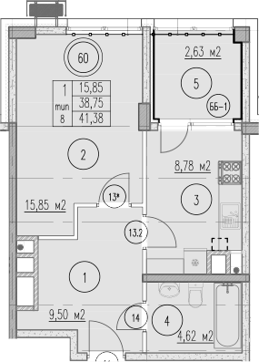 1-комн. Agoy Park Residence by Lavicon