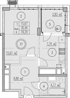 1-комн. Agoy Park Residence by Lavicon