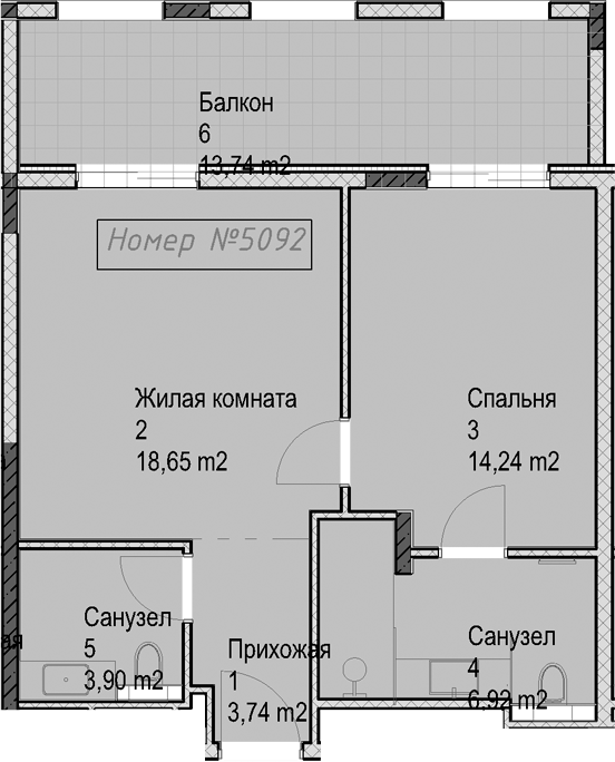 2-комн. Гостиничный комплекс Николай 1
