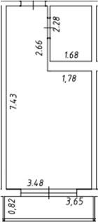 Студия, 28.41 м², 9/10 этаж, ЖК «Marine Garden 5»