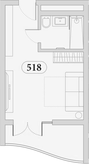Студия, 32.5 м², 5/5 этаж, ЖК «Эден Ривьера»