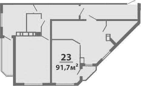 Объект, 91.7 м², 5/9 этаж, ЖК «Мореин»