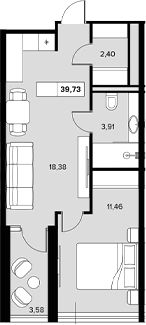 Продается 1-комн. квартира, 36.15 м²
