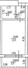 Студия, 17.2 м², 13/15 этаж, ЖК «Фрегат»