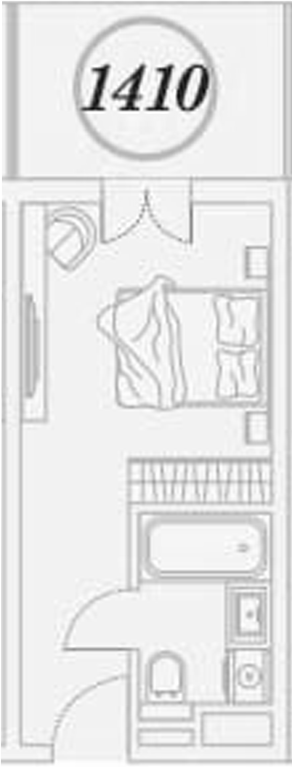 Студия, 26.3 м², 1/5 этаж, ЖК «ГК Сан Гарден Хотел&СПА»