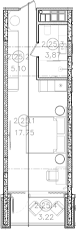 Студия, 26.72 м², 6/8 этаж, ЖК «Гостиничный комплекс Белые ночи»