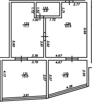 Продается 1-комн. квартира, 71.4 м²