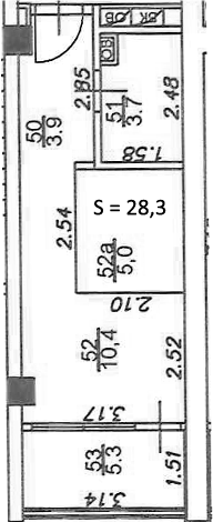 Студия, 23 м², 7/20 этаж, ЖК «Азимут Plus Residence»