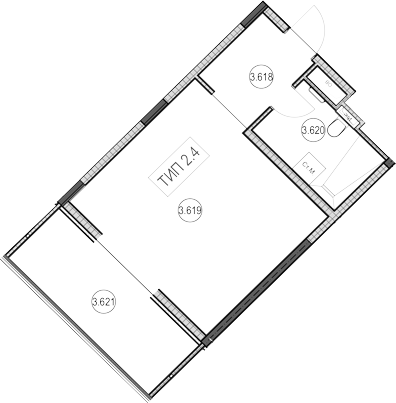 Студия, 30.8 м², 6/9 этаж, ЖК «ГК Сан Гарден Хотел&СПА»
