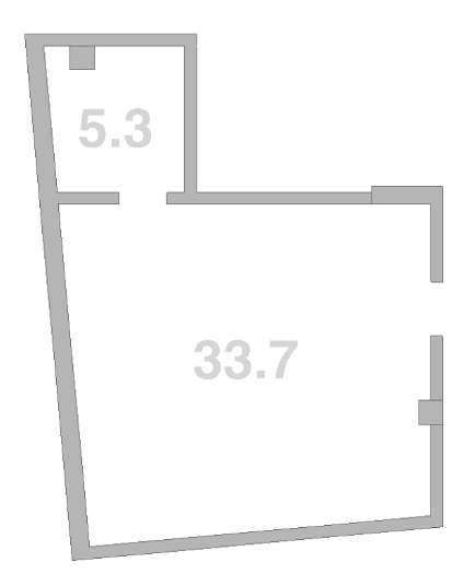 Объект, 38.8 м², 2/4 этаж, ЖК «Жемчужина Мысхако»