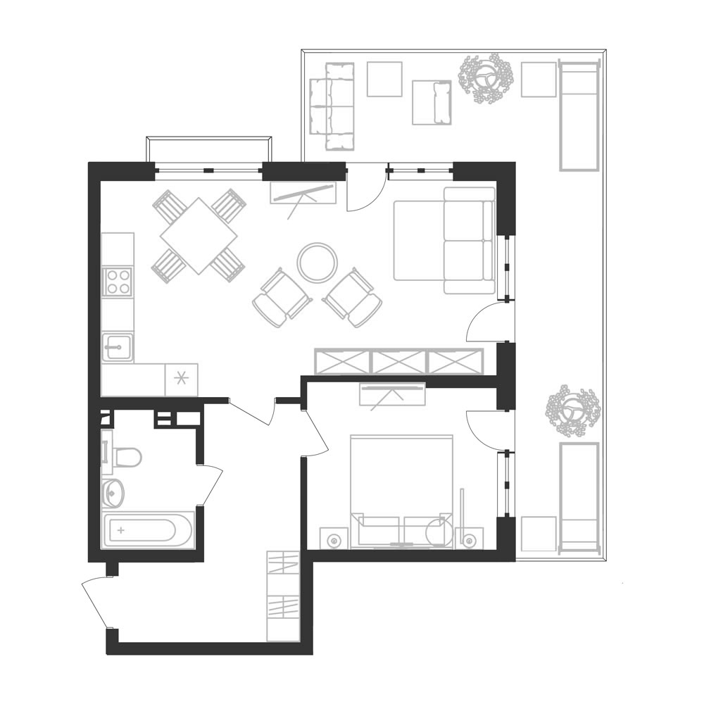 Продается 2-комн. квартира, 53.09 м²