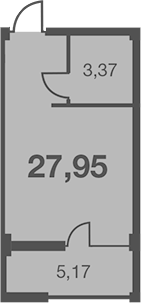 Студия, 22.78 м², 3/7 этаж, ЖК «Каравелла Португалии»