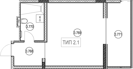 Студия, 30.8 м², 7/9 этаж, ЖК «ГК Сан Гарден Хотел&СПА»