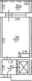 Продается 1-комн. квартира, 14.9 м²