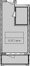 Объект, 43.44 м², 2/8 этаж, ЖК «Гостиничный комплекс Royal Beach Sochi»