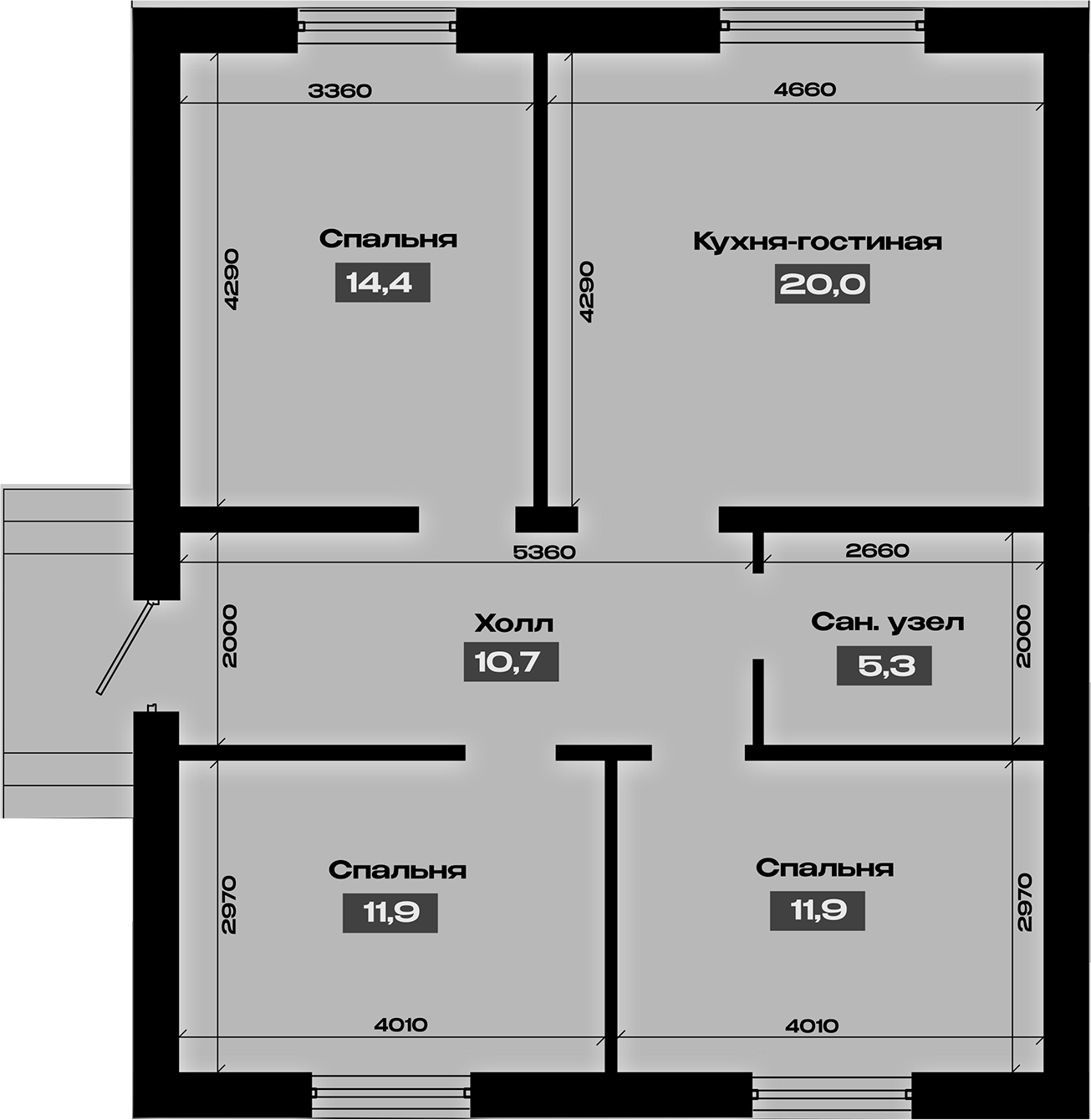 Коттедж в «Коттеджный поселок Мелодия»