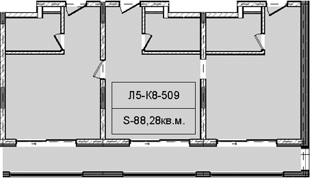 Объект, 88.28 м², 5/5 этаж, ЖК «Гостиничный комплекс Royal Beach Sochi»