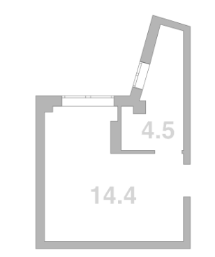 Продается 1-комн. квартира, 18.9 м²