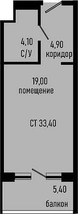 Студия, 28 м², 8/8 этаж, ЖК «Курортный отель Алеан Селект Агой»