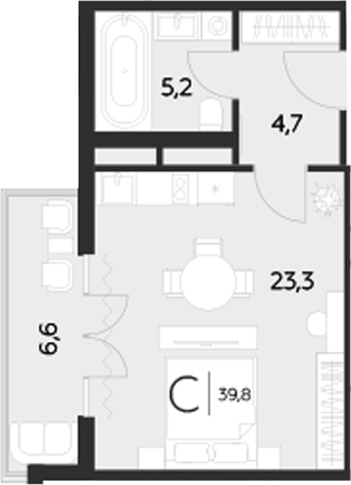Студия LeePrime Residences Polyana Sochi