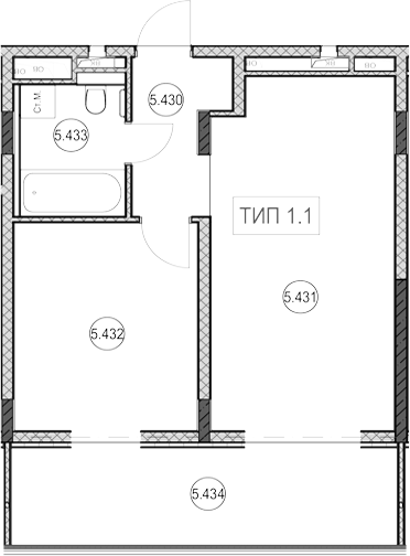 Студия, 26.3 м², 4/7 этаж, ЖК «ГК Сан Гарден Хотел&СПА»